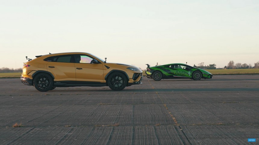 100\-0 mph braking test\: The Urus Performante outperforms the Huracan Performante