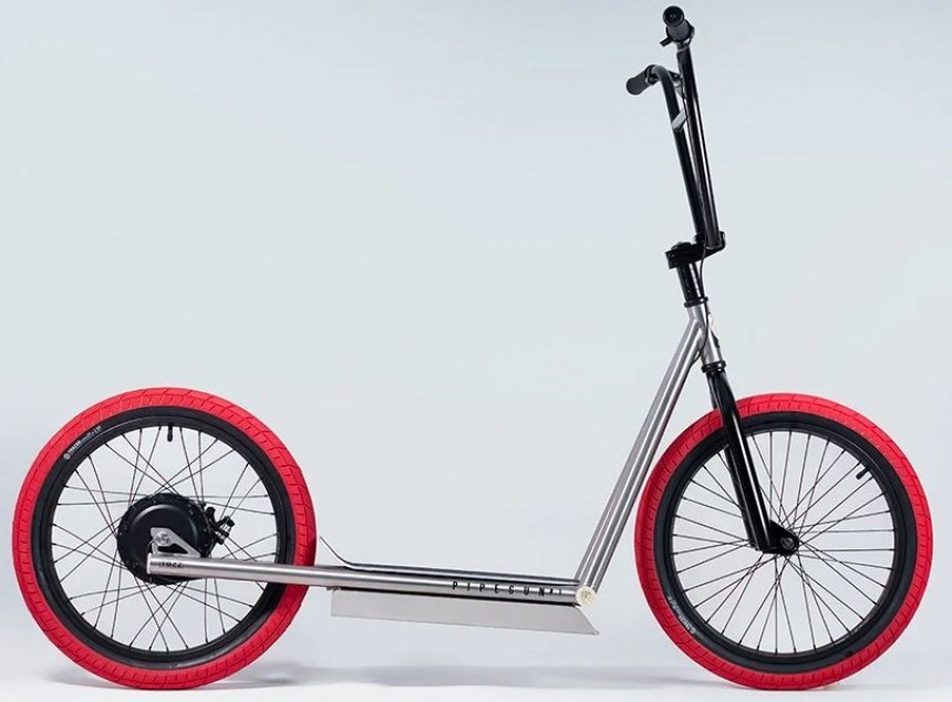 The Pipegun #1 is a kick\-bike that aims to bring the fun back to urban mobility