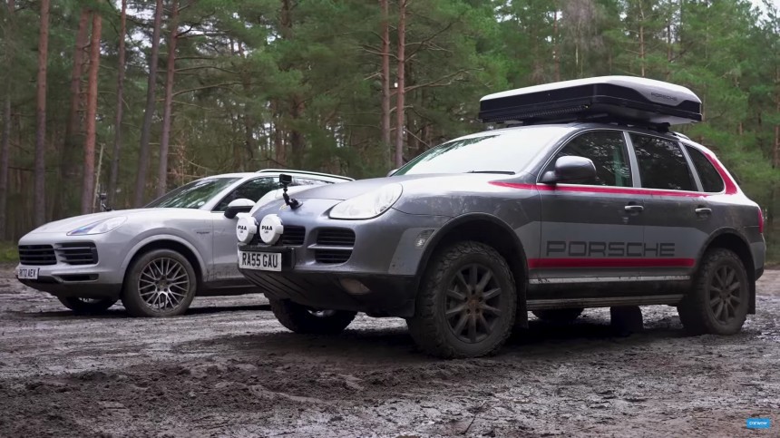 German Humor\: Porsche drag race in the mud