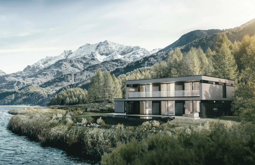 The Floating House is an F\.A\. Porsche design for Griffner, will be modular and customizable