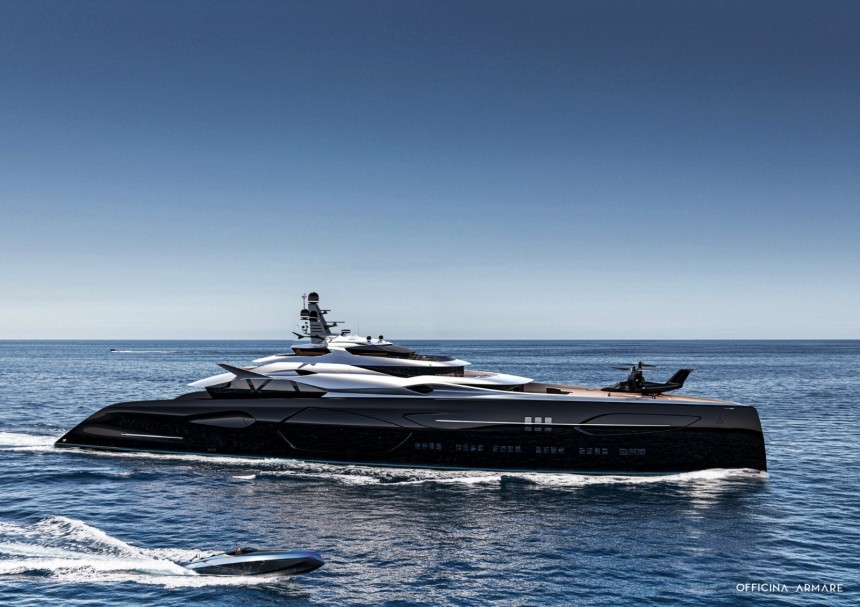 Project Centauro megayacht, inspired by spaceships of the future