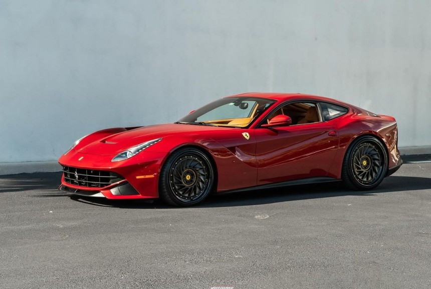 Red Ferrari F12 With Tasteful Mods Would Look Best Under Our Christmas ...