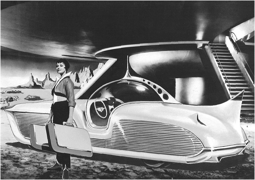 The 1956 Astra\-Gnome concept is a '55 Nash Metropolitan reimagined for the year 2000