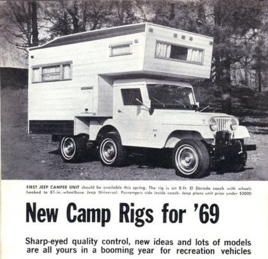 The CJ\-5 Jeep Camper was briefly in production in 1969, is one of the rarest RVs in the U\.S\.