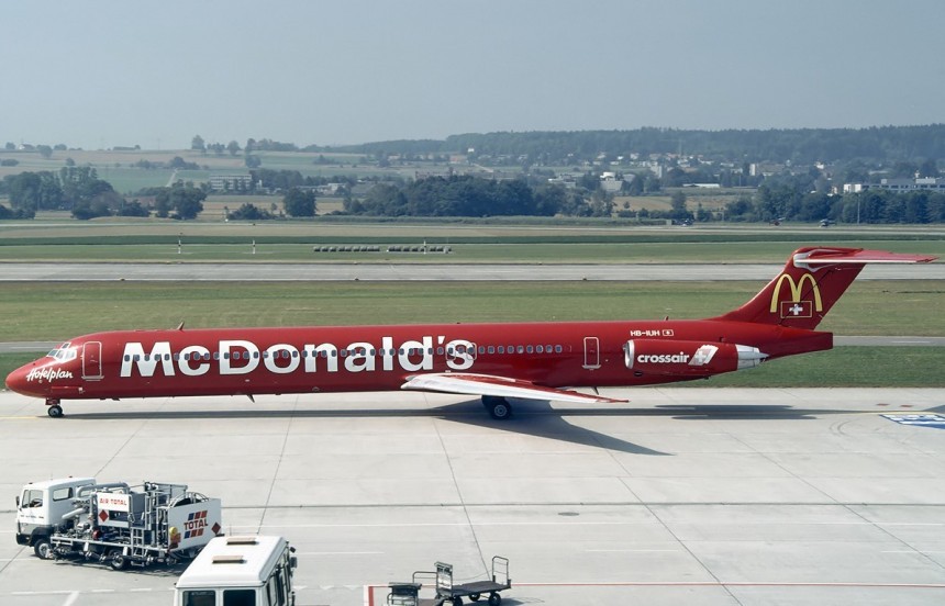 The McPlane was a customized Mcdonnell Douglas MD\-83 that elevated the McDonald's experience