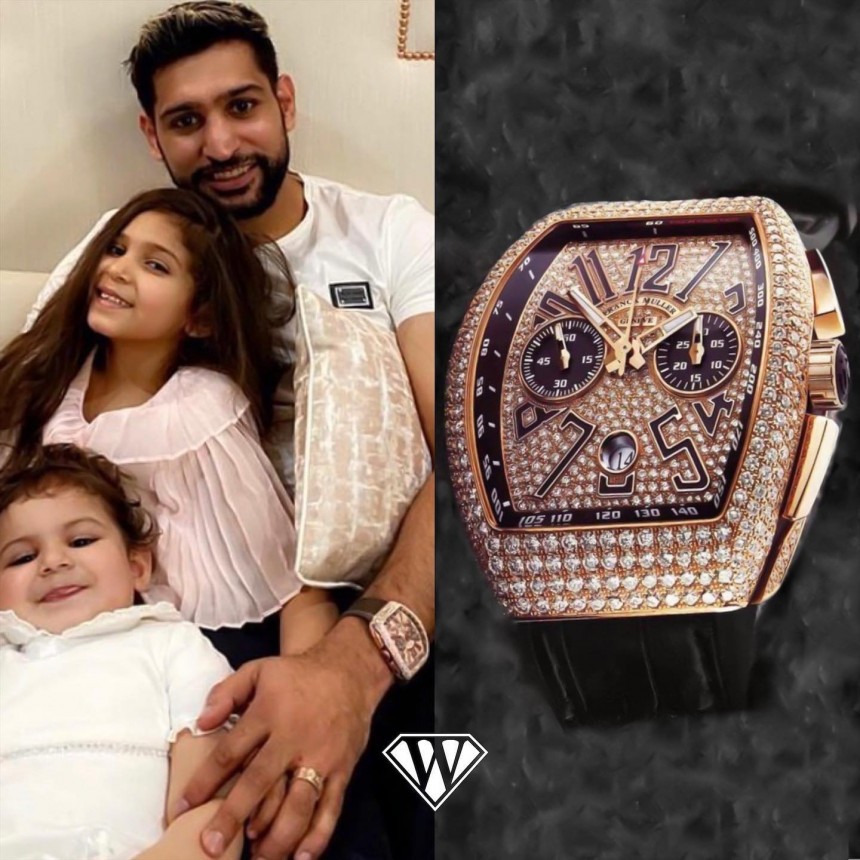 Amir Khan was robbed of his Franck Muller diamond watch while in London