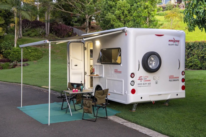 Rookie L Travel Trailer Exterior With Awning