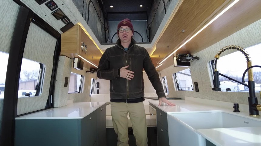 Rossmonster's New Sprinter Camper Features Serious Utility Systems and a Huge Pop\-Top Roof
