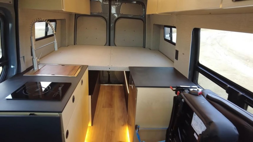 Rossmonster's Latest AWD Sprinter Camper Features a Pop\-Top Roof and an Efficient Layout