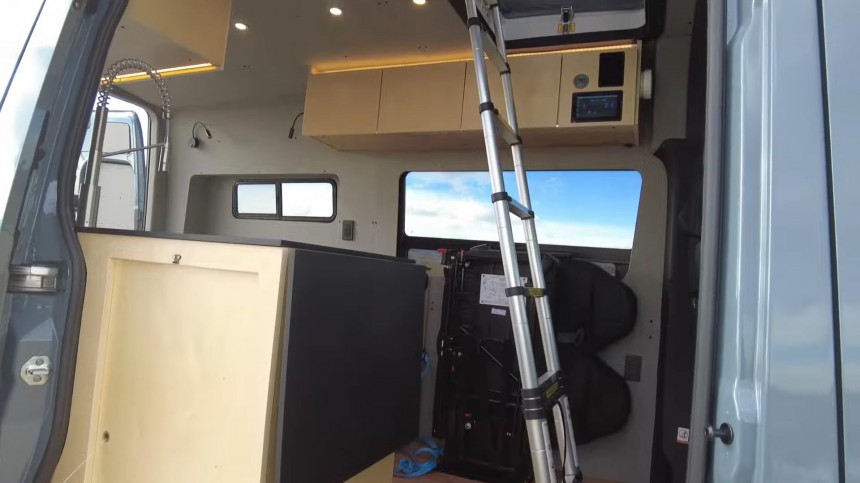 Rossmonster's Latest AWD Sprinter Camper Features a Pop\-Top Roof and an Efficient Layout