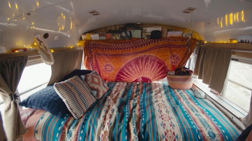 School Bus Turned Tiny Home Cost a Meagre \$12K To Build, Boasts a Lovely Recycled Interior