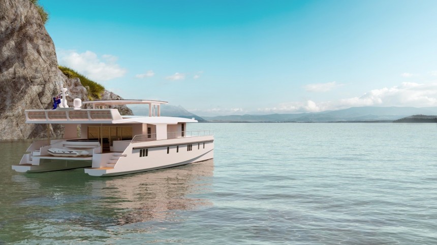 The Serenity 74 Neiman Marcus Edition solar\-powered yacht