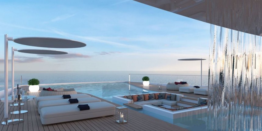 Shaddai concept has owner's cabin at 38 meters above the waterline