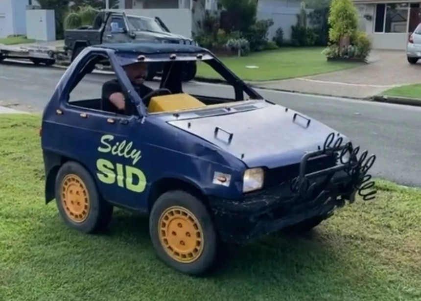 Silly Sid is a clown car bought on the second\-hand market and used for viral content on social media