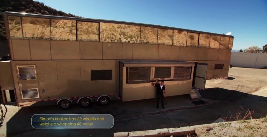 The Hollywood from Anderson Mobile Estates was Simon Cowell's trailer for several years while on X Factor