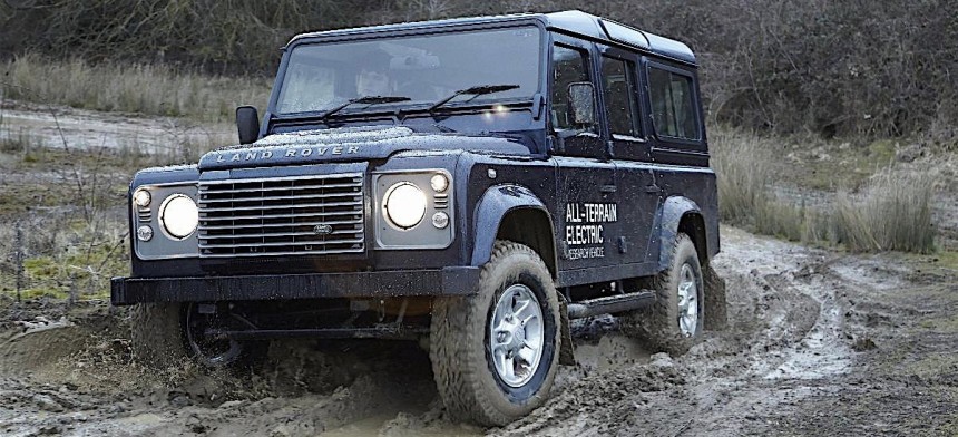 Electric prototype of Land Rover Defender