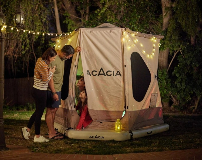 Space Acacia is the "ultimate" camping solution for all\-year use, with maximum functionality, durability, and convenience