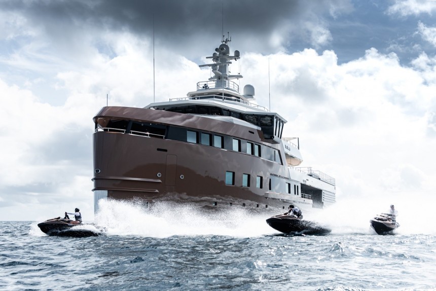 La Datcha superyacht explorer, a \$100 million recent build, has resurfaced after sanctions against the owner were lifted