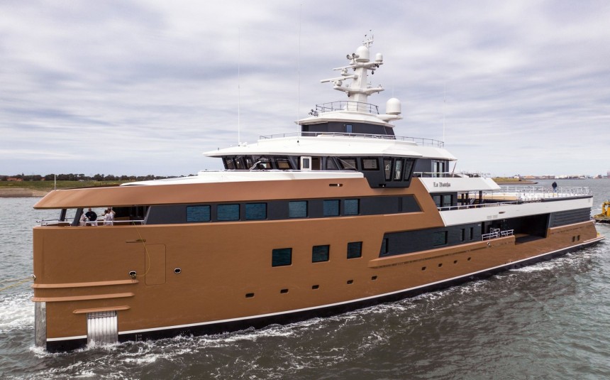 La Datcha superyacht explorer, a \$100 million recent build, has resurfaced after sanctions against the owner were lifted