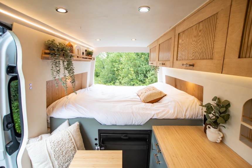 Sprinter Camper Van Will Wow You With Its Japandi Interior Design and Sky\-High Price Tag