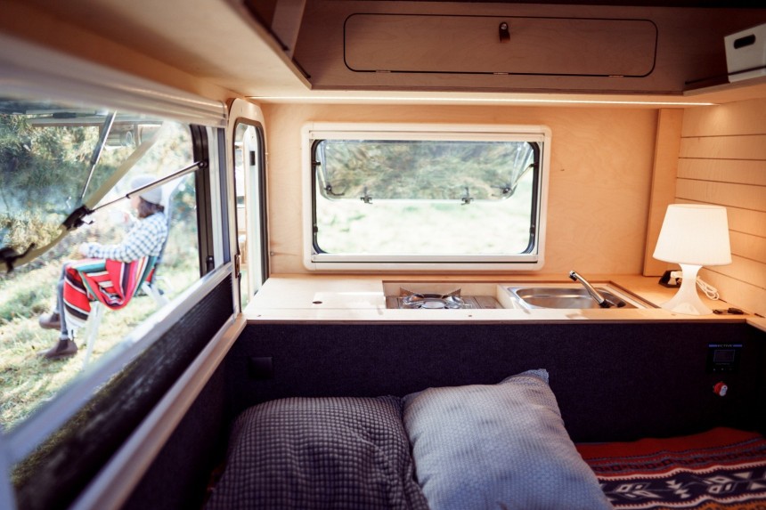 The Bruno is a squaredrop trailer that aims to offer the most amenities in such a compact footprint