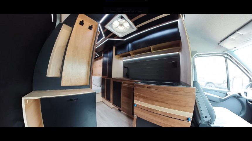 Stealthy Camper Van Cost Just \$10K To Convert, Boasts Genius Layout and High\-End Features