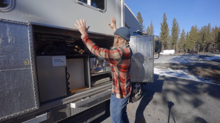 Stealthy Custom Box Truck Integrates a Bonanza of Storage Spaces and Creature Comforts