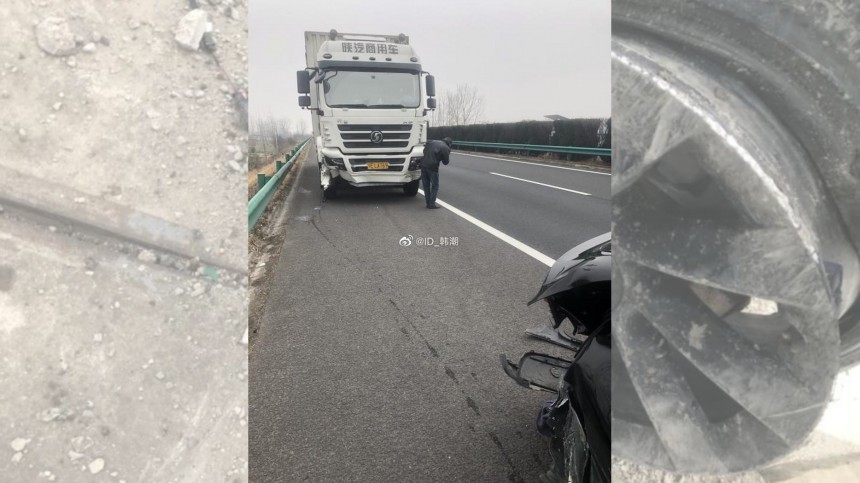 Tesla Model Y allegedly loses its rear right wheel and crashes in China