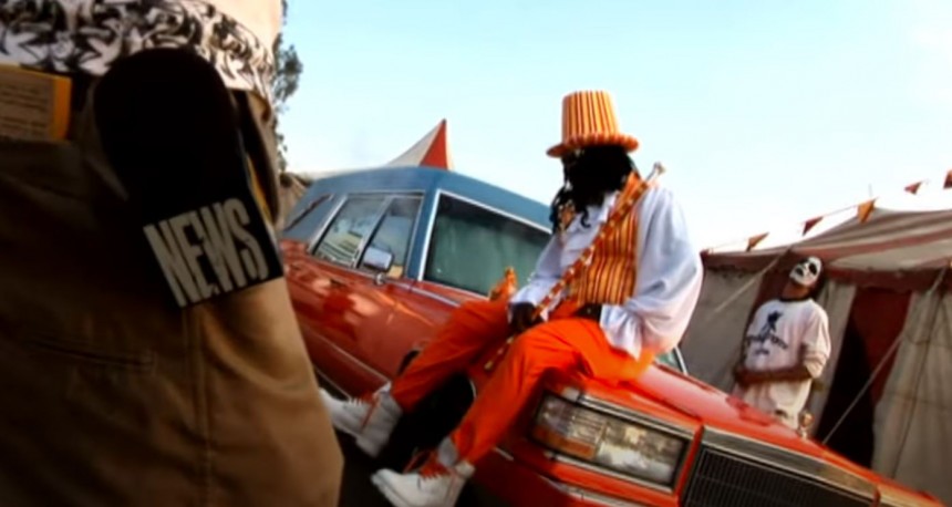 T\-Pain shows off his '91 Cadillac hearse the Dolphin Killer in 2009