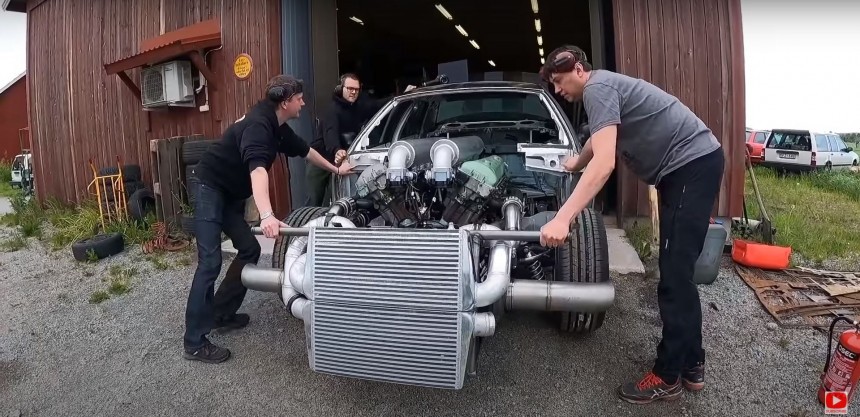 Tank\-Powered Ford Crown Victoria Gets Its First Start