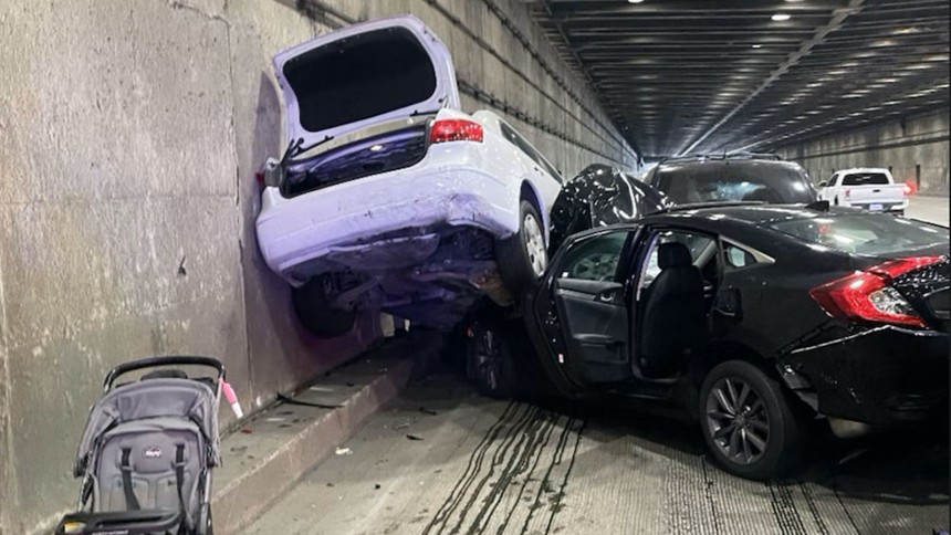 Tesla Model S on Full Self\-Driving presented an avoidable phantom braking episode that caused an eight\-car pileup in San Francisco