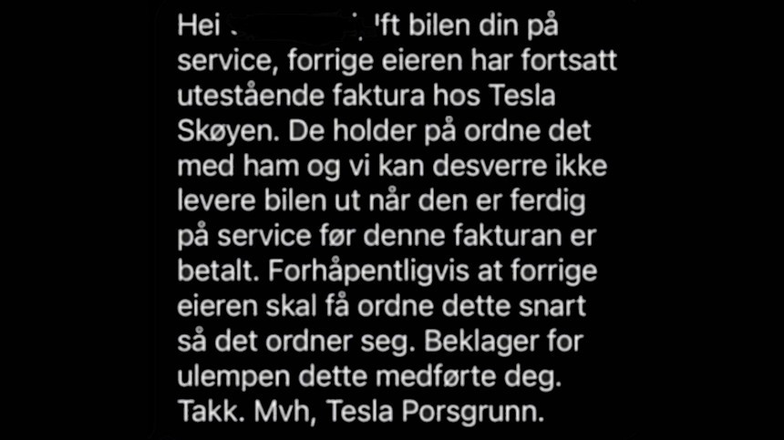 Gjermund Olstad Was Told He Could Not Get His Car Back Because the Previous Owner Still Owed Tesla Money