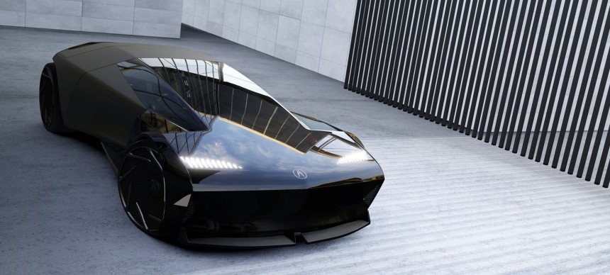 The Acura Allure concept is a supercar that turns into a luxury lounge on wheels