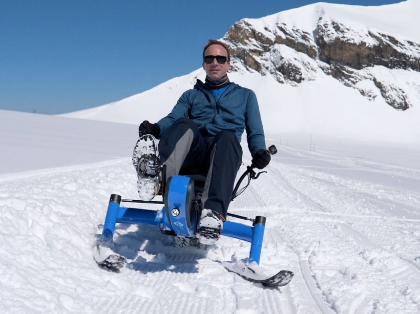 The E\-Trace from Arosno claims to be the first electric snow bike in the world, perfect even for beginners