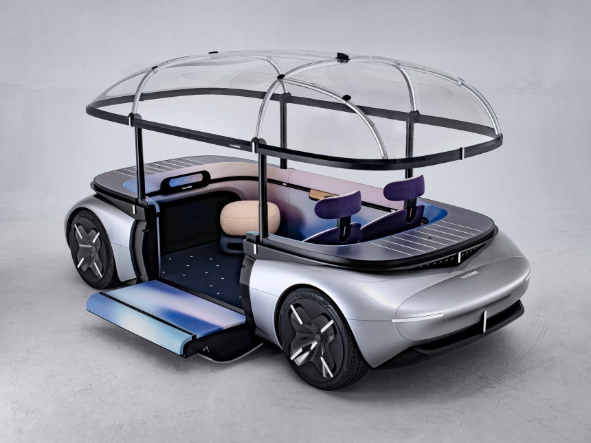 The AKXY2 concept is a sustainable, multi\-functional and sustainable living room on wheels