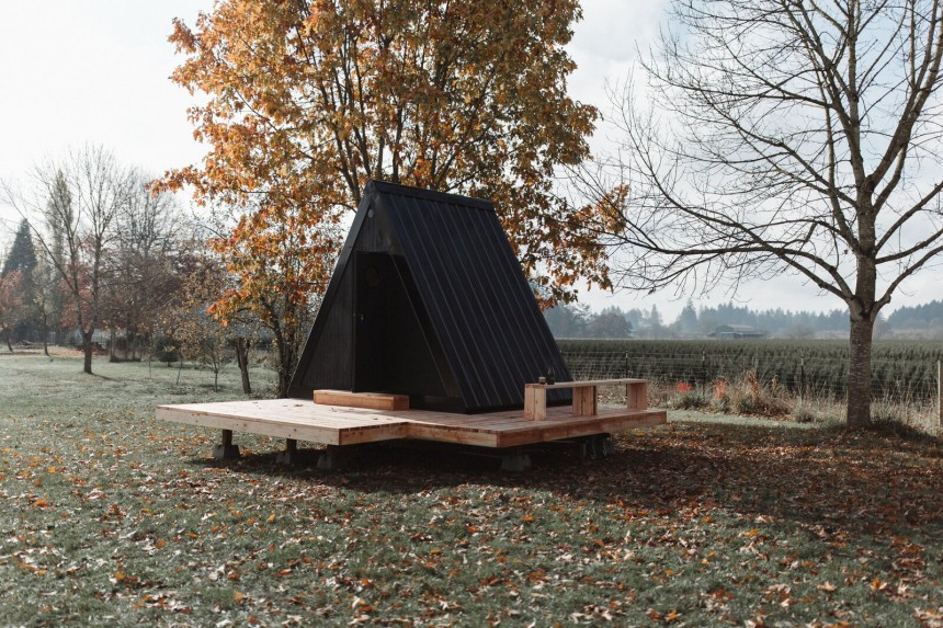 The Bivvi Cabin offers a fuss\-free, eco\-friendly and durable A Cabin for the digital nomad who's into downsizing