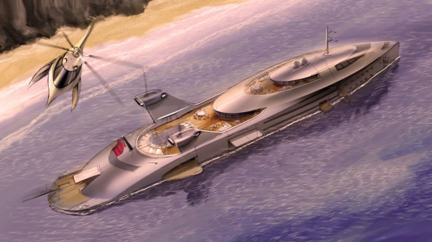 Cobra Project is a military\-inspired superyacht powered by jumbo jet engines, with custom tender and helicopter