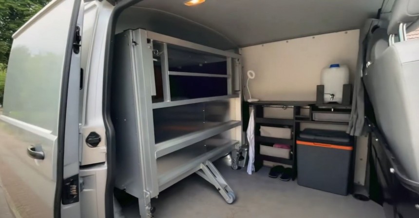 The DockItBox module transforms any van into a mobile home