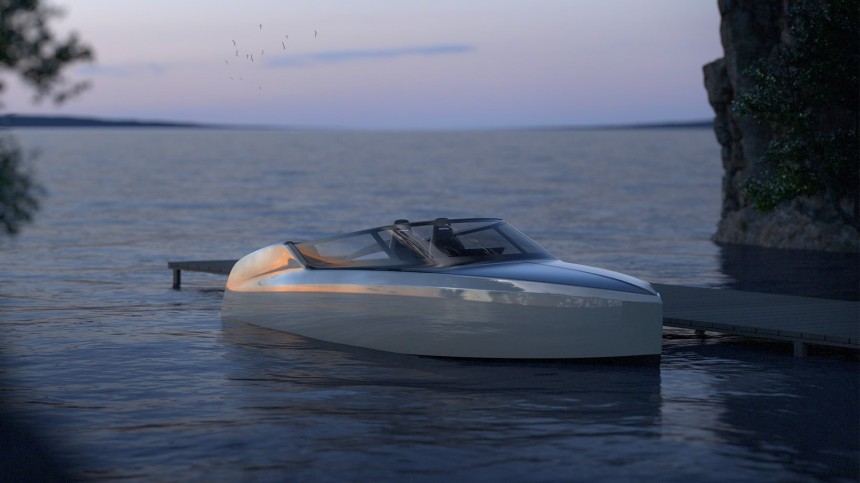 The Edorado S8 is a new, electric powerboat with self\-adjusting hydrofoils that glides over water at 38 knots