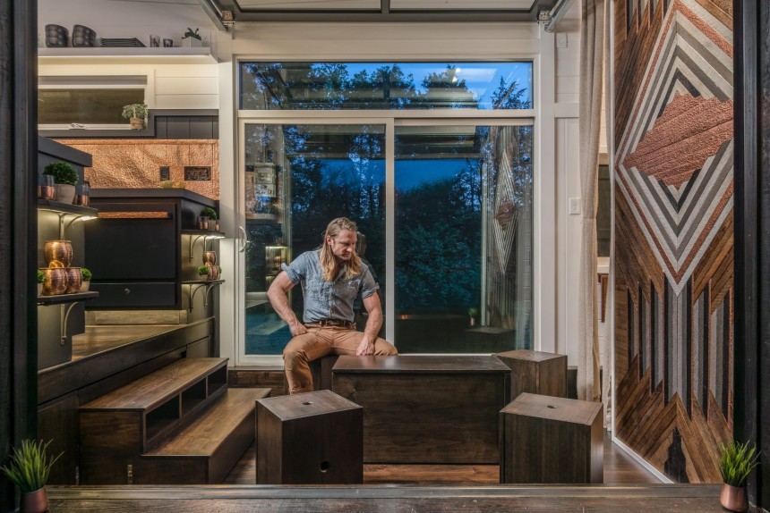 The Escher tiny home starts at \$140,000, is a premium product