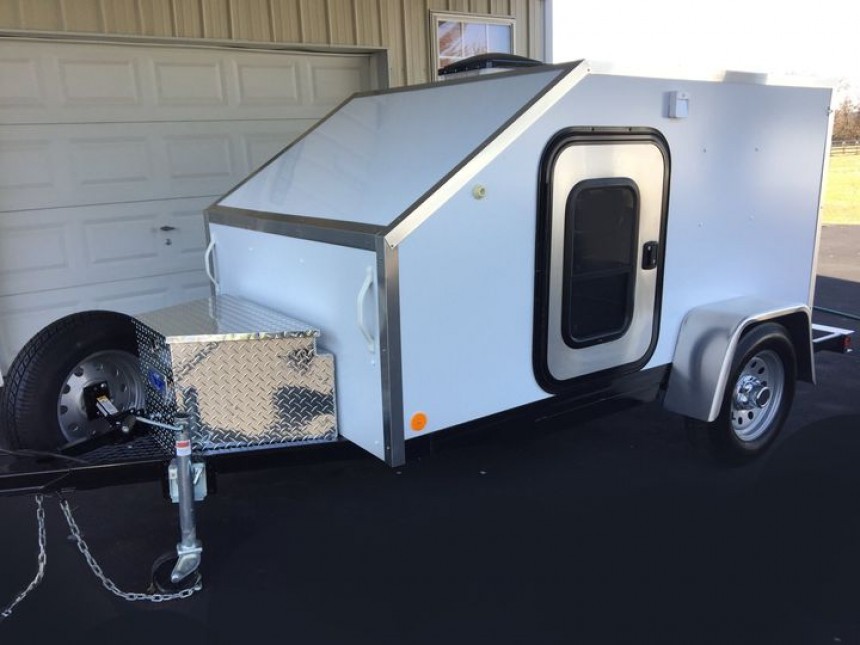 The Half Pint from PeeWee Campers is a compact, teardrop\-like trailer that can be anything you want it to be