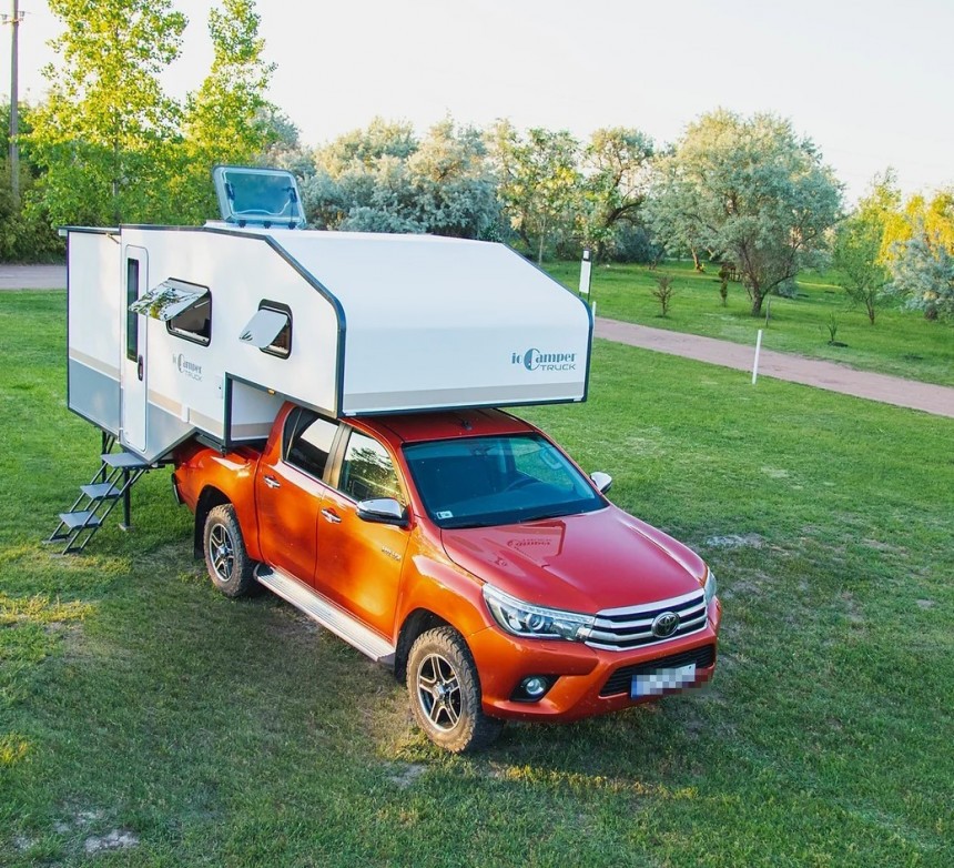 The ioCamper Truck turns your picktup into the family RV