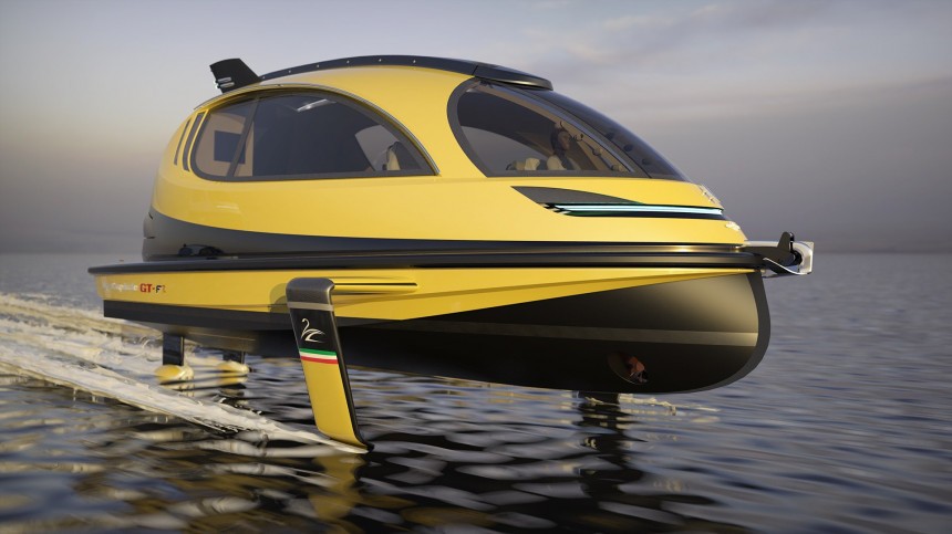The Jet Capsule GT\-F proposes a faster, more efficient and luxurious way to travel on water