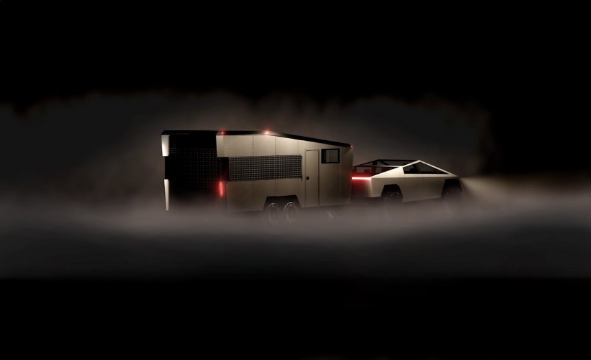 CyberTrailer from Living Vehicle is inspired by the Cybertruck, made for EVs and off\-grid adventures