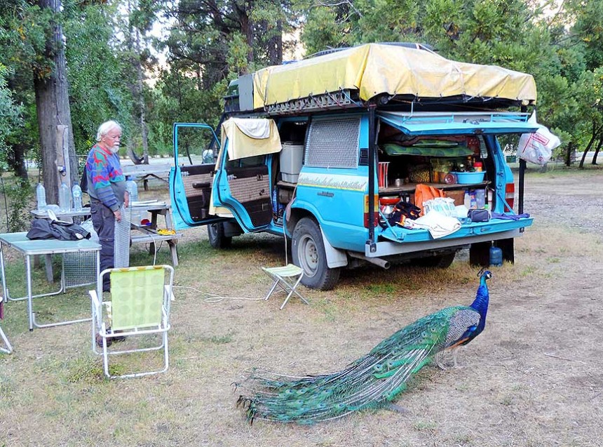 Couple has been traveling the world non\-stop since 1984, in their trusty '82 Toyota Land Cruiser FJ60
