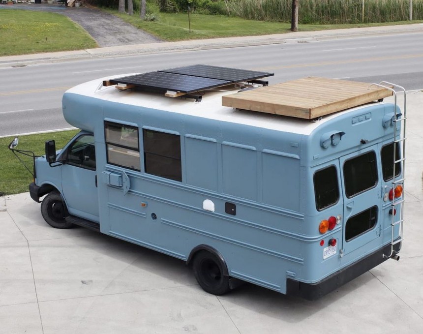 Lost At Last is a DIY home on wheels that started out as a GMC short school bus