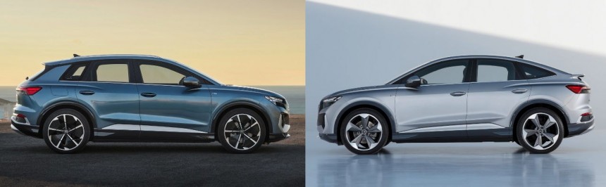 It's up to you to decide if, for instance, the Audi Q4 e\-tron is the same car as the Audi Q4 Sportback e\-tron