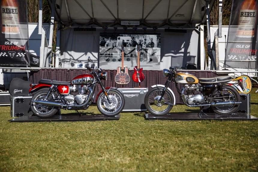 Triumph unveils custom T120 Bonneville Elvis Presley bike, confirms the myth of the nine Triumphs he bought in 1965