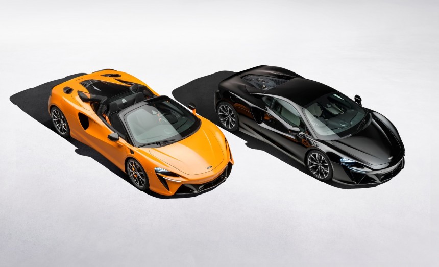 2025 McLaren Artura Spider and 2025 McLaren Artura Coupe