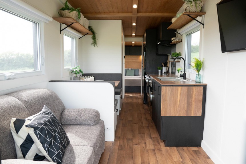 The Nomad 30' is the latest tiny house model from Minimaliste, can go fully off\-grid